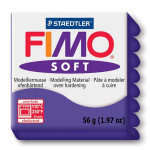 Pâte polymère Fimo Soft 57 g - 63 - Prune