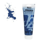 Peinture acrylique étude Studio 100ml - 360 - Bleu noir iridecent