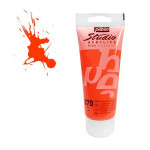 Peinture acrylique étude Studio 100ml - 370 - Orange fluo