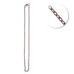 Chaine sautoir - Grosses mailles 4 mm - 64 cm - Cuivre