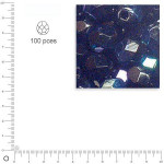 Facettes dépolies - Onyx - 3 mm x 100 pces