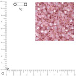 Miyuki Delicas 10/0 éclat de perle - Rosé DBM0624 - 6 g