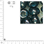Rocailles intérieur argenté - Hématite rouge - Ø 4 mm x 17 g