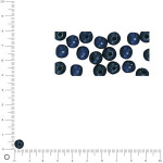 Sachet de perles en bois poli Ø6mm - Bleu foncé