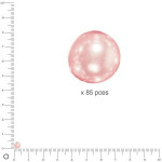 Perles en verre Renaissance 4 mm - Rose