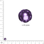 Perles en verre Renaissance 6 mm - Lilas