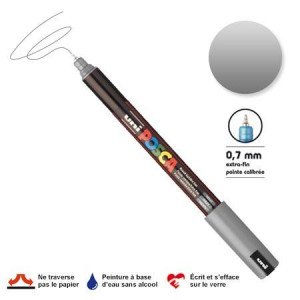 Marqueur PC-1MR calibrée extra-fine - Argent