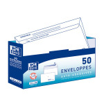 Enveloppe pré-casées 110 x 220 mm 90 g/m² 50 pcs