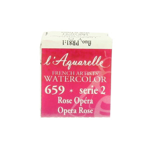Aquarelle extra-fine au miel en demi-godet - 659 - Rose Opéra T *