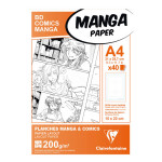 Papier Manga BD Comic A4 - 40 Fles - 200 g/m² Grille divisée