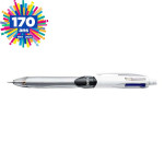 Stylo bille 3 couleurs + 1 porte-mine 0.7 mm HB