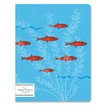 Cahier ligné numéroté 17 x 22 cm 100 g/m² 64 p Les poissons rouges