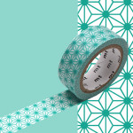 Masking Tape 1P Asanoha hisui 15 mm x 7 m