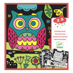Coloriage des petits Dans le noir, il y a
