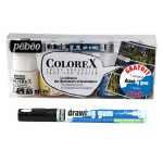 Encre aquarelle Colorex set de 5 x 45 ml + Drawing Gum